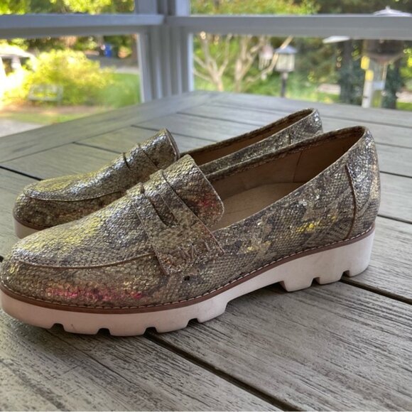 Vionic Cheryl II Metallic Gold Slip On Loafers Womens Size 95 - Picture 5 of 7